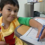 Fernando, héroe de corazón de 5 años de edad, un día después de su cirugía