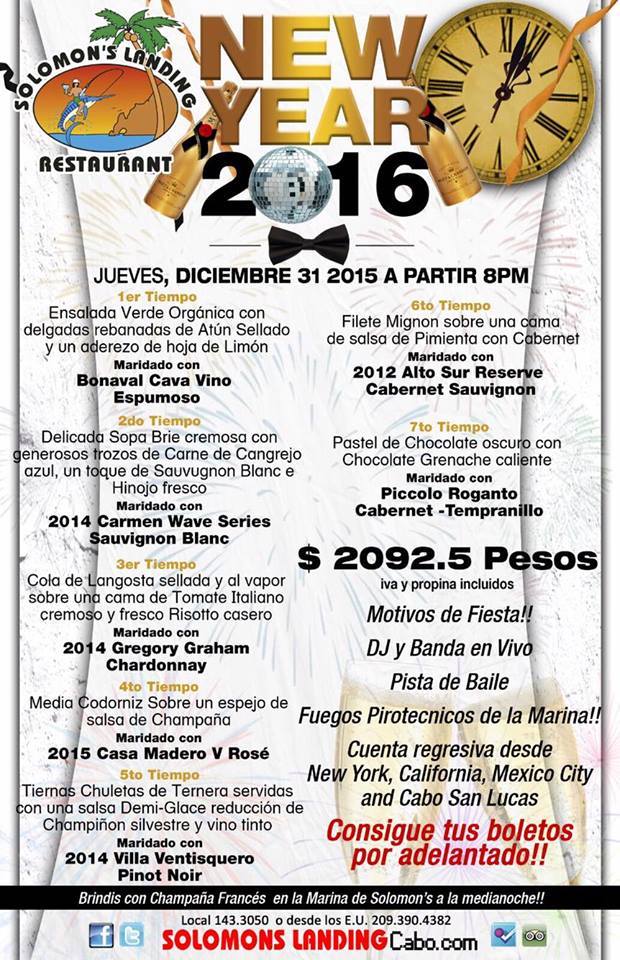 solomons New Year dinner 2015