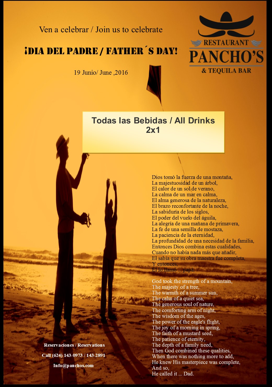 Dia del Padre 2016 - Panchos Restaurant