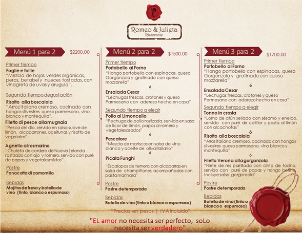 Valentine's Day in Romeo y Julieta Valentine's Day in Romeo y Julieta