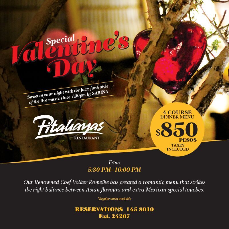 Special Valentines Day at Pitahayas Restaurant