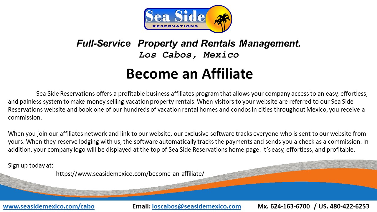 Become an Affiliate - Sea Side Reservations