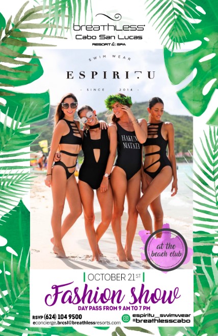 fashion show at breathless resort by espiritu swim wear
